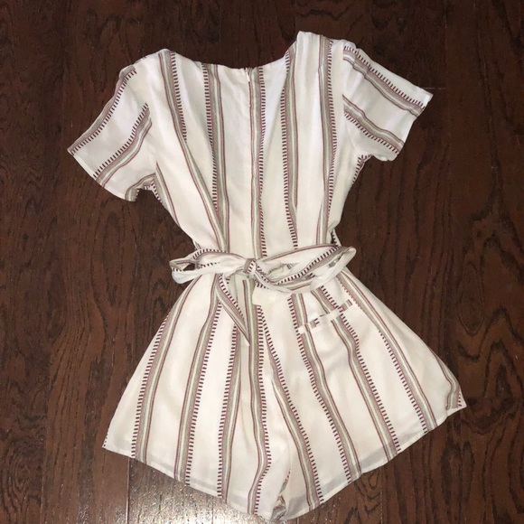 !!ONLY ONE LEFT!! PL Striped Romper - Picture 2 of 3